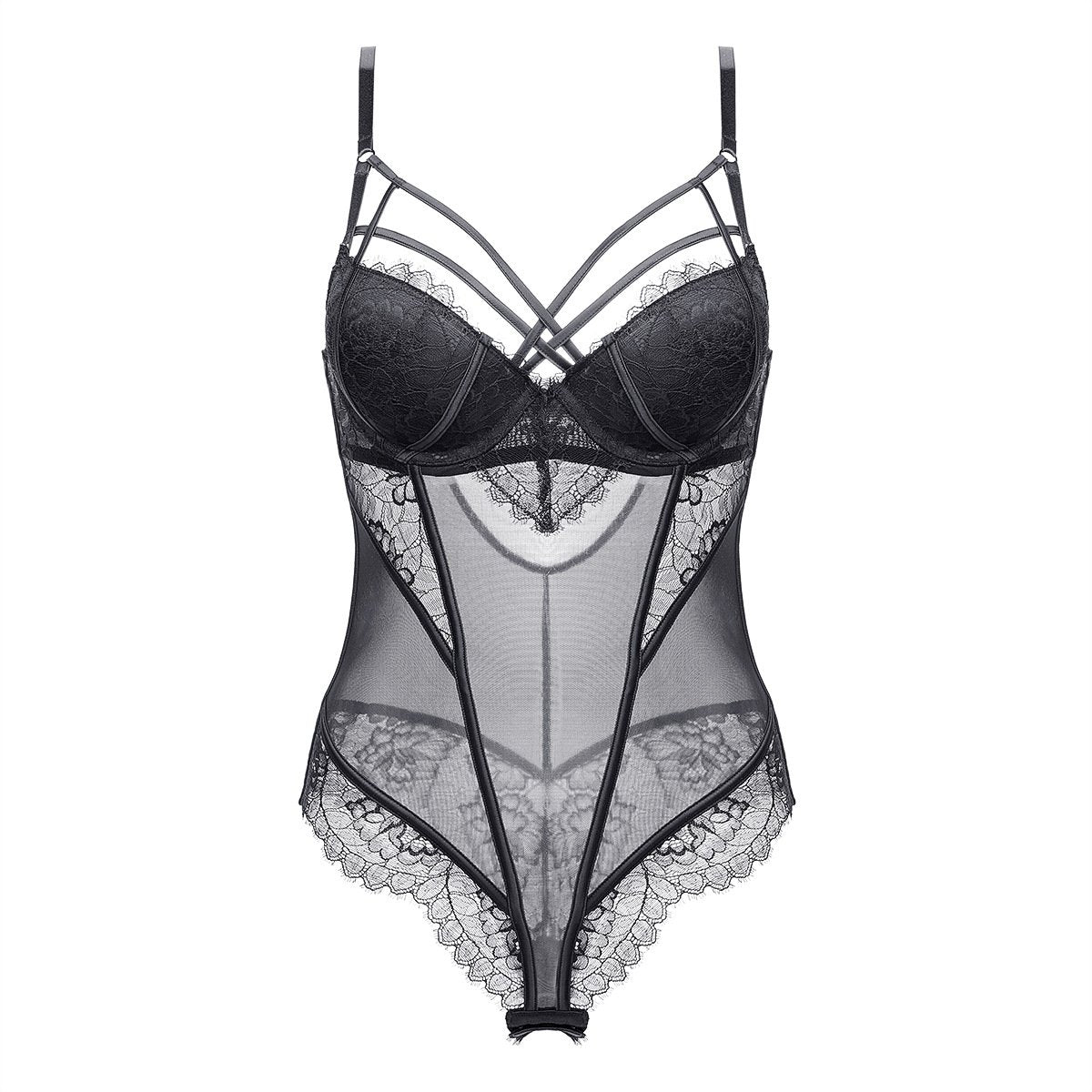 Bodysuit underwear with lace