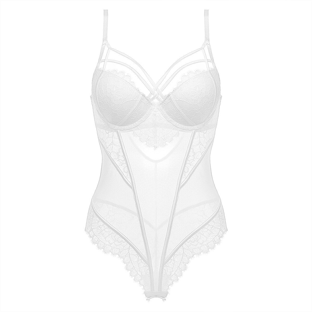 Bodysuit underwear with lace