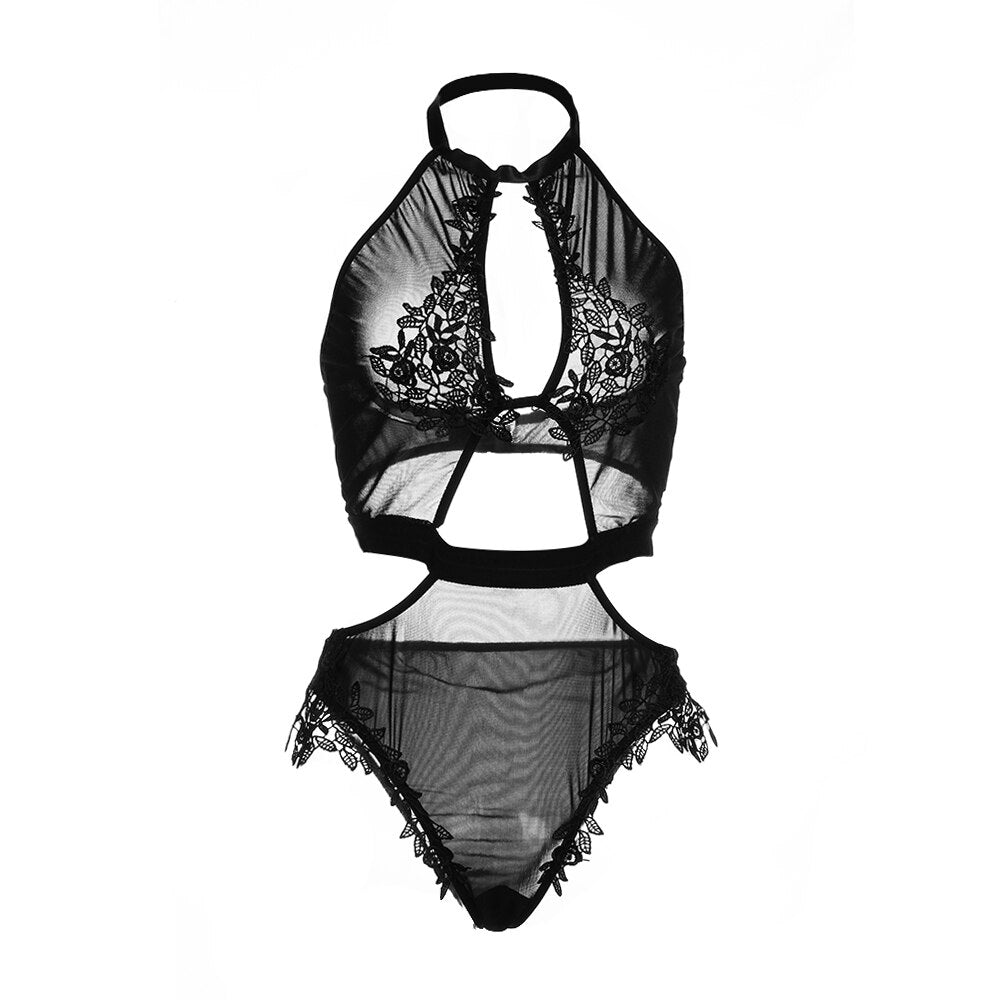 Cut-out lace bodysuit