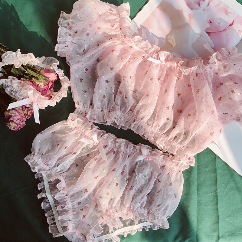 Nightwear Lingerie Set with Garter