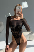 Celestia Noir Illusion Bodysuit