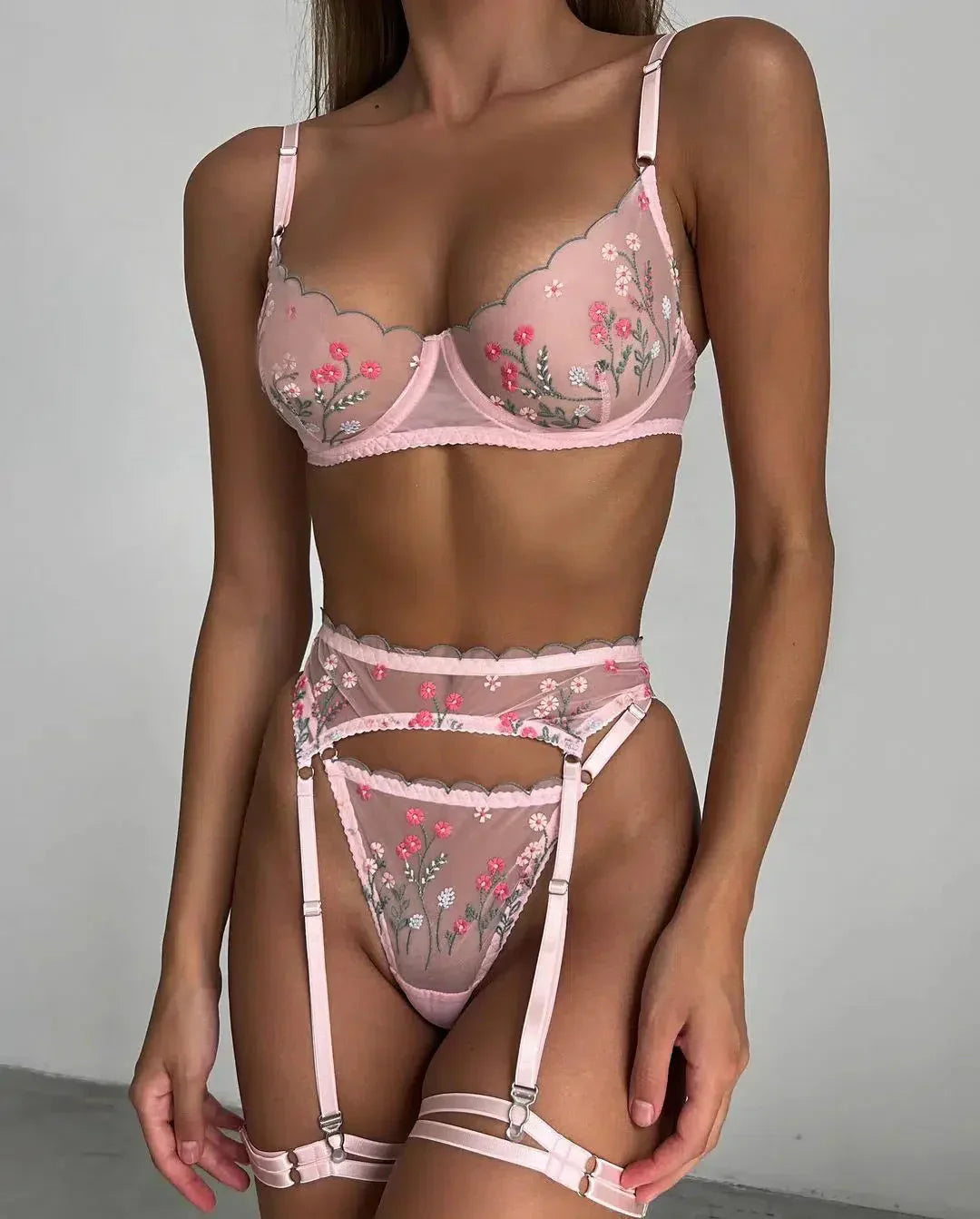 Rosalie Blush Lingerie Set