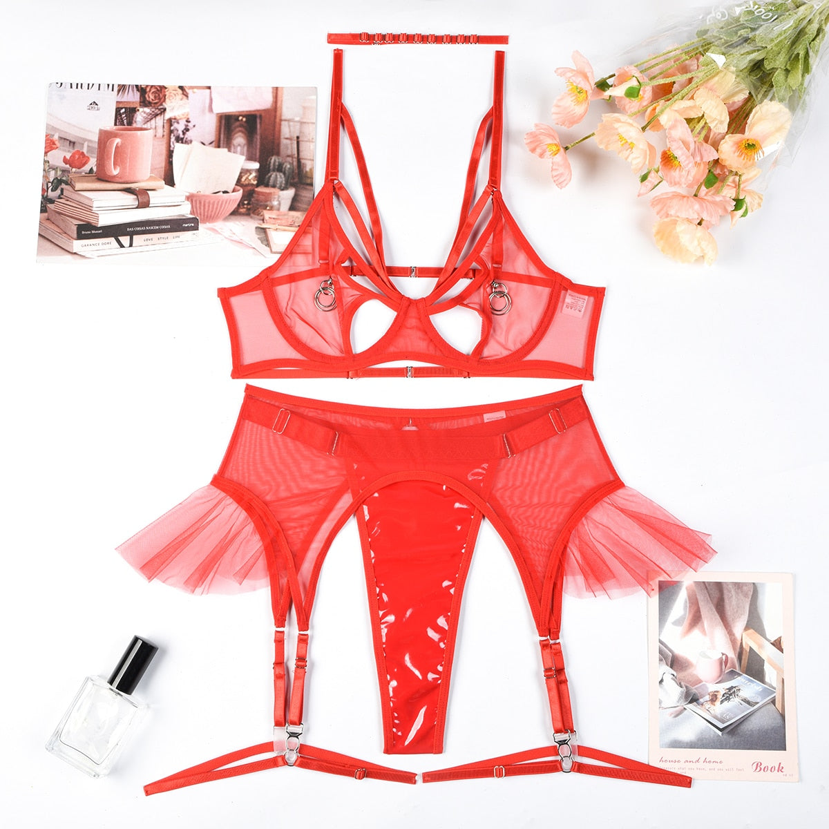 Sheer Nightwear Lingerie Set
