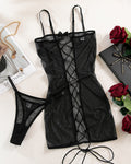 Camisole Backless Lace-up Slip Dress