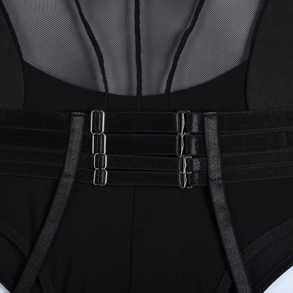 Fancy Garters Lingerie Bodysuit