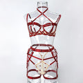 4-Piece Embroidered Lingerie Set