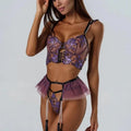 Lace Lingerie Set with Demi-Corset