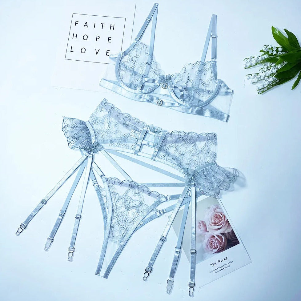 3-Piece Lace Lingerie Set